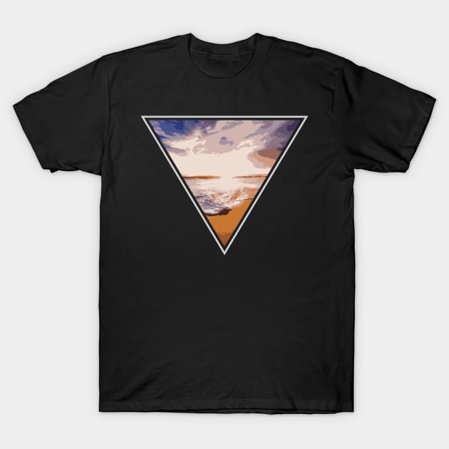 Triangle Sea Beach Lover Backpacker Adventure Outdoor Nature Trip Camper Design Gift Idea T-Shirt by c1337s